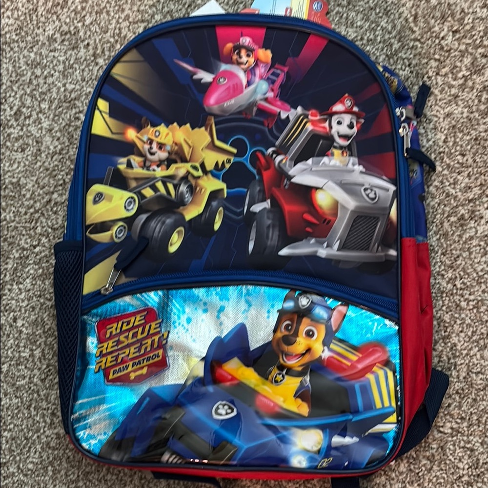 Paw Patrol Red and Blue Backpack